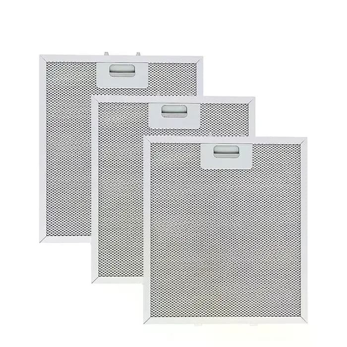 Filtres pour hotte de cuisine, extracteur de maille métallique, filtre d'aération, hottes de cuisine, filtre à huile, accessoires pour hotte de cuisine, plaque Al de séparation d'huile