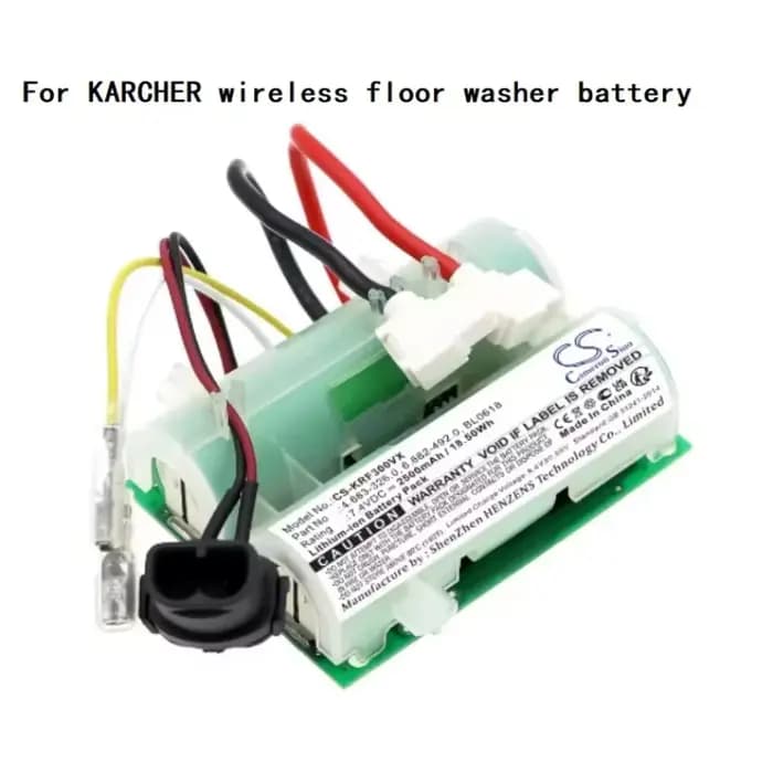 Batterie CS-KRF300VX 7.4V 3000mAh 3500mAh 4000mAh pour Machine de nettoyage de sol Karcher FC3, batterie Rechargeable pour aspirateur
