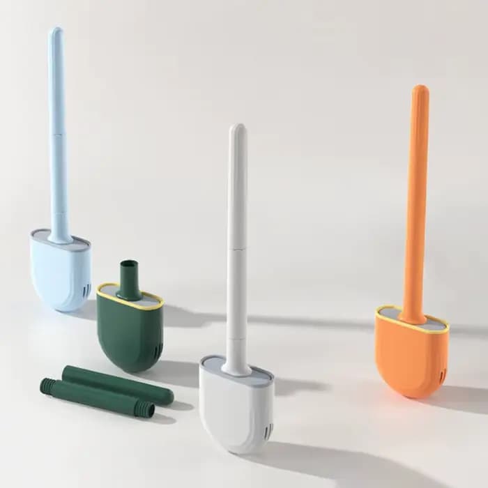 1 brosse de toilette à Long manche tenture murale