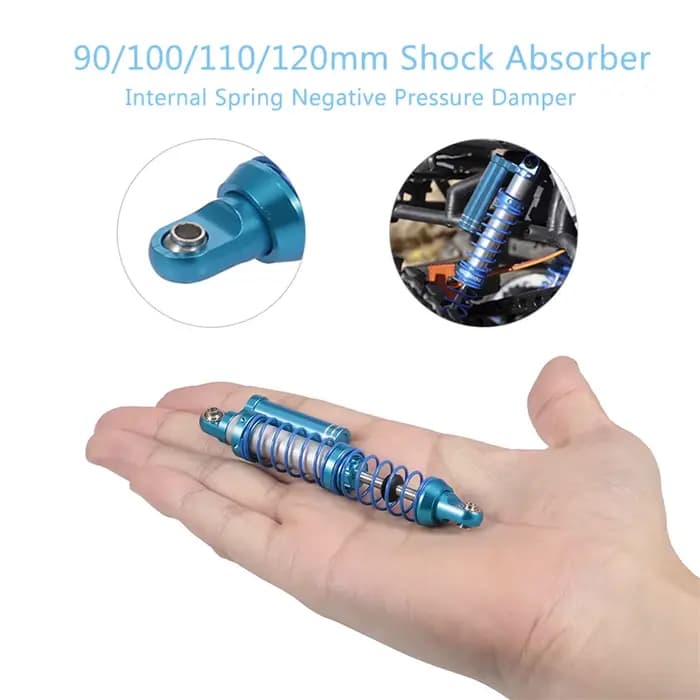 YSIDO 90mm/100mm/110mm/120mm amortisseur de pression pour Traxxas 1/10 SCX10 TRX-4 D90 D110 Axial Wraith RC voiture sur chenilles