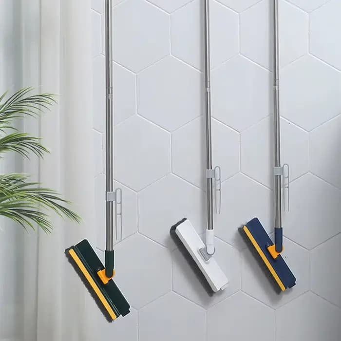 Brosse de nettoyage UNTIOR manche long 180 ° Serpillière rotative avec raclette