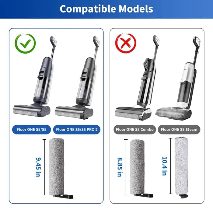 Brosse et filtres de remplacement pour aspirateur sans fil Tineco Floor ONE S5/S5 Pro