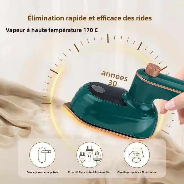 Mini défroisseur vapeur pour vêtements