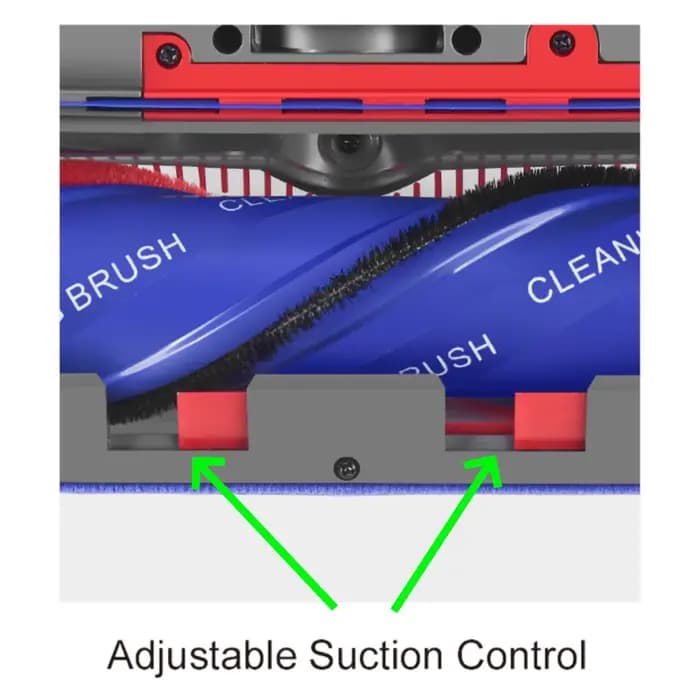 Vadrouille électrique pour aspirateur Dyson V7 V8 V10 V11 V15 avec lumière anti-poussière LED verte