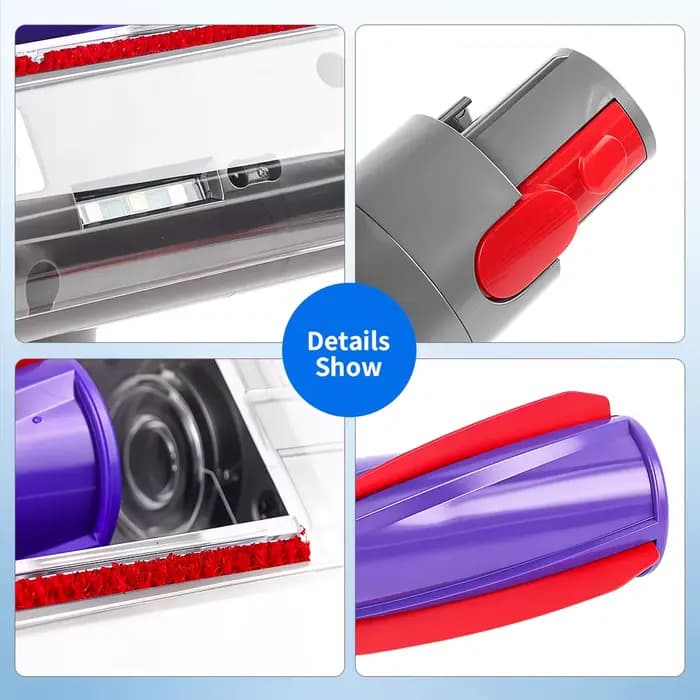 Tête d'aspiration anti-acariens pour aspirateurs Dyson V7 V8 V10 V11 V15 SV10 SV12 SV14 – Pièce de rechange pour l'élimination des acariens