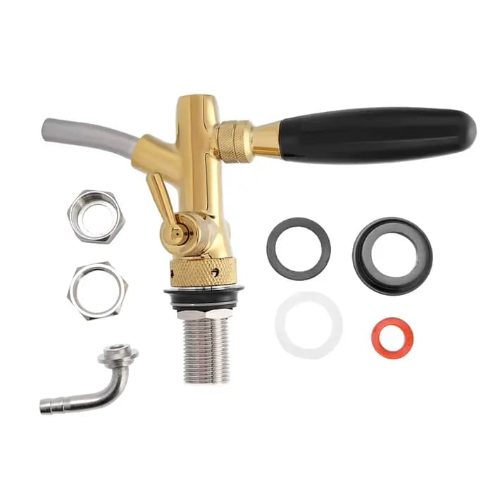 Robinet de bière G5/8, placage chromé, distributeur de bière réglable, robinet pour Bar à domicile, 1 pièce
