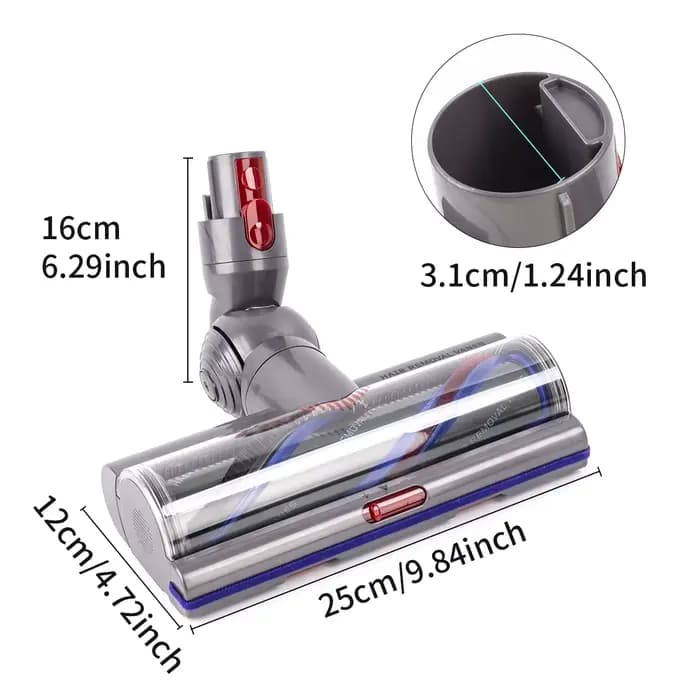 Tête de nettoyage anti-enchevêtrement pour housses Dyson V11 V15 V10 V8 V7