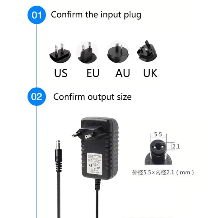 Adaptateur secteur DC 15V 18V 19V 20V 22V 24V 25V 26V 27V 28V 30V 31V 32V 36V 1A 1000MA pour aspirateur robot