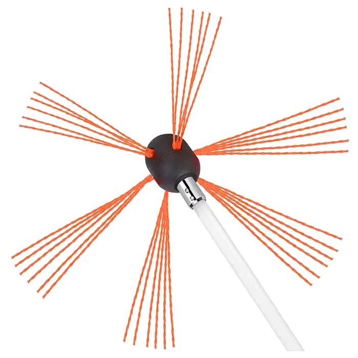 Brosse de balayage de cheminée flexible