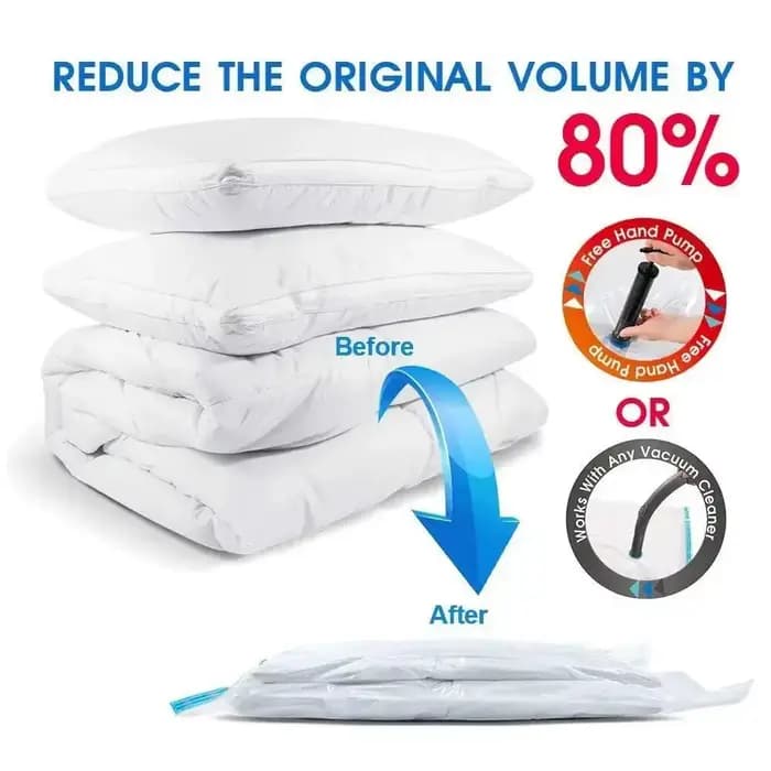 Lot de 3/5/10 Sacs de Rangement sous Vide pour Vêtements et Literie