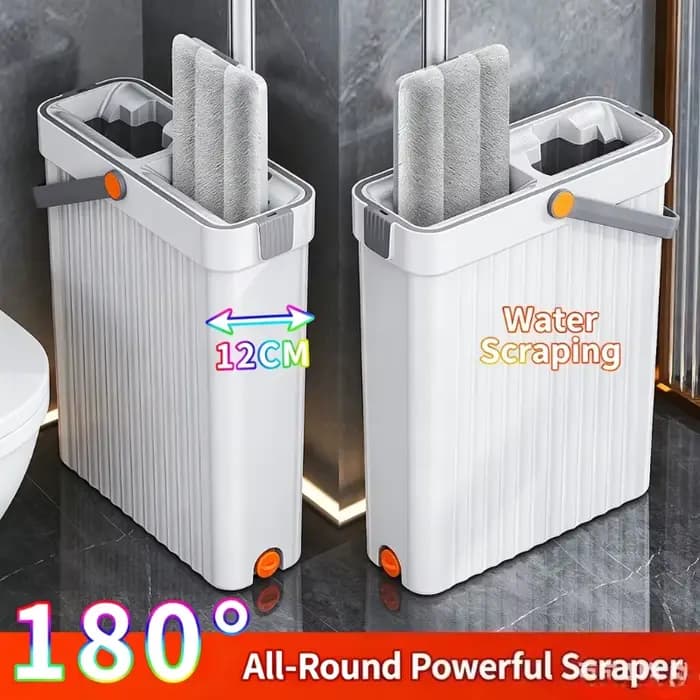 Serpillère rotative 360° avec seau de 33 cm