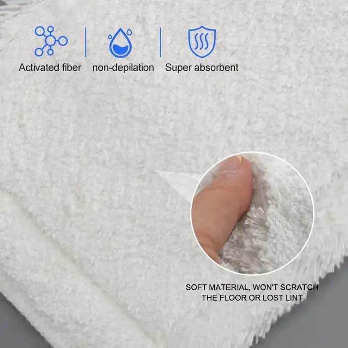 Vileda-Serpillière plate en microcarence lavable et réutilisable