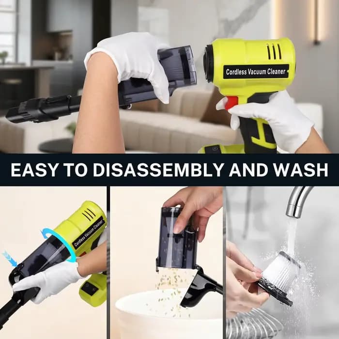 Aspirateur à main sans fil compatible avec les batteries Makita/Milwaukee/Dewalt/Bosch/Ryobi 18V