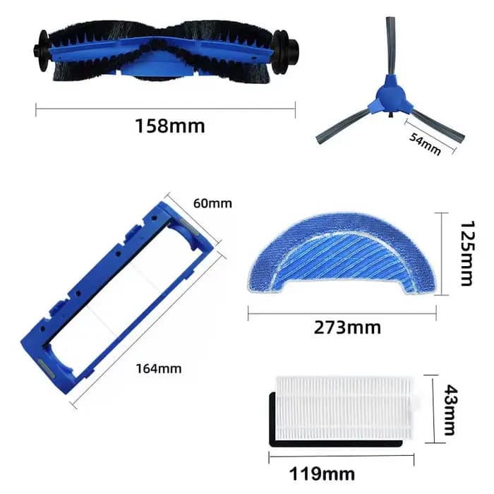 Pièces de rechange pour aspirateur Robot Cecotec Conga 1090 1790 Titanium Ultra