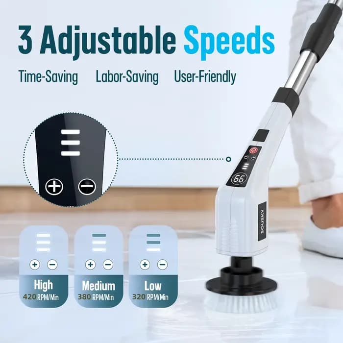 Brosse de nettoyage électrique sans fil