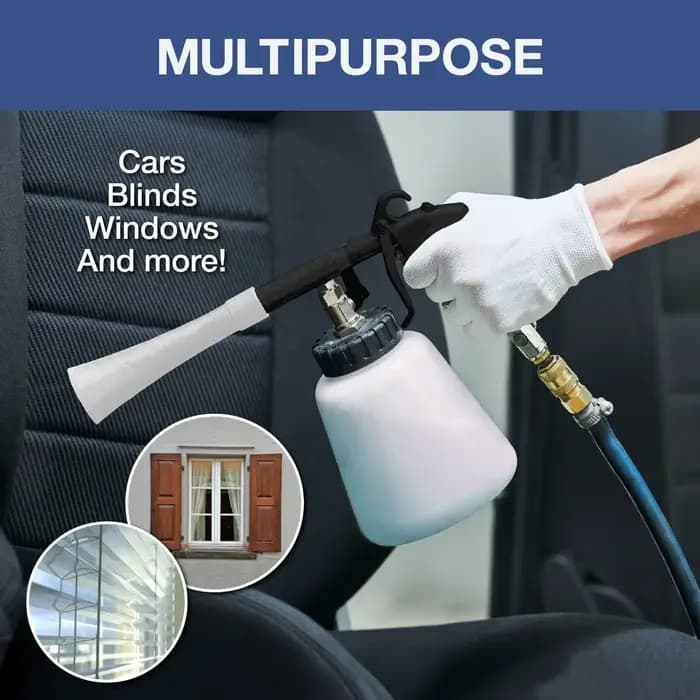 Pistolet de nettoyage pneumatique Tornado pour l'intérieur des voitures