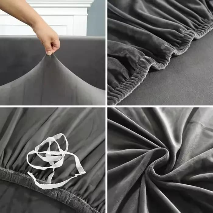 Housse de canapé en velours pour salon