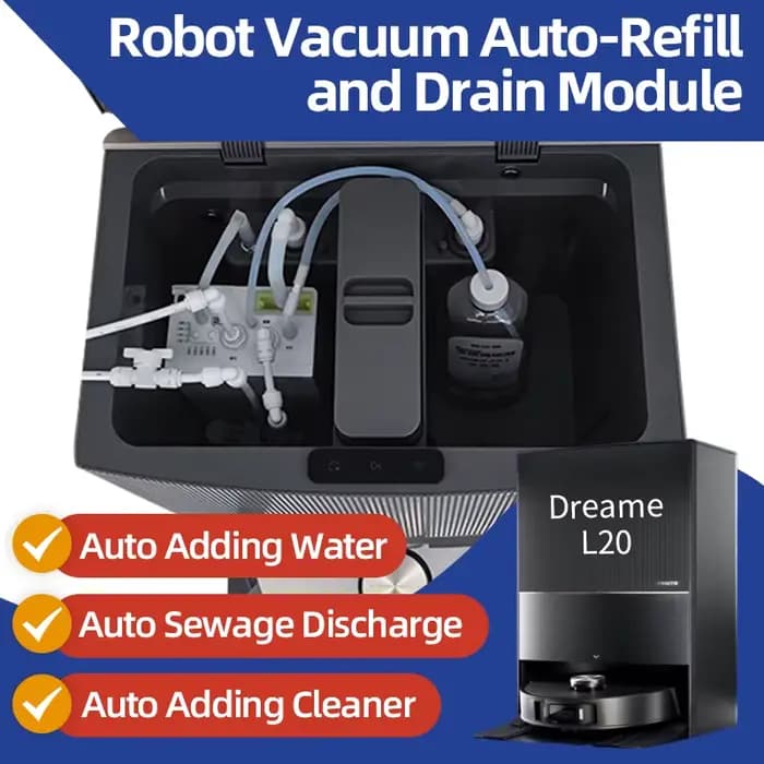 Kit de changement d'eau pour robot aspirateur Dreame X60 X50 L20 L10 X40 Matrix 10