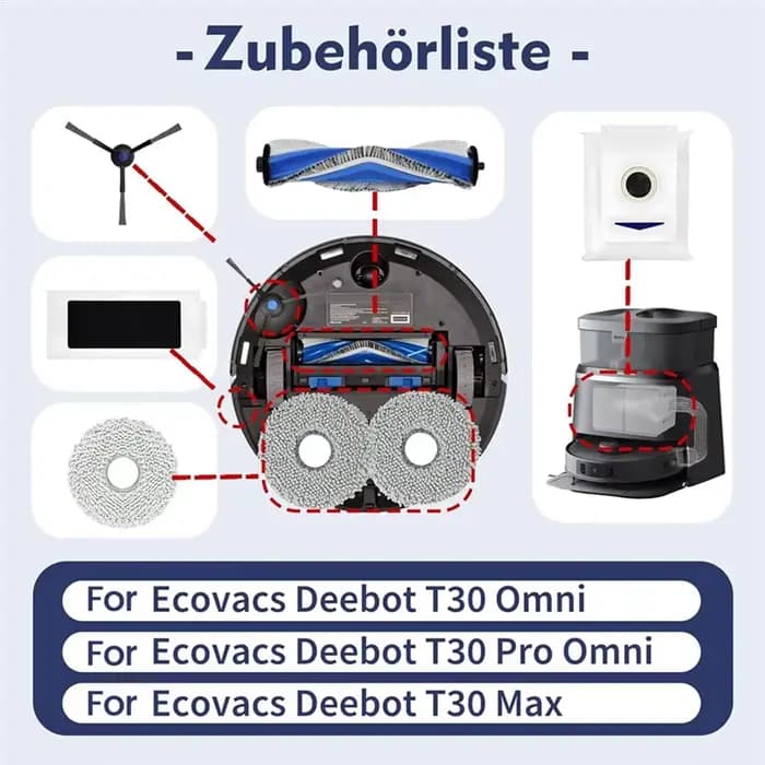 Pour ECOVACS DEEBOT T30 PRO Omni / T30