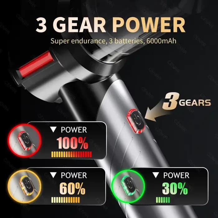 CENRR Aspirateur de voiture haute pression portable sans fil