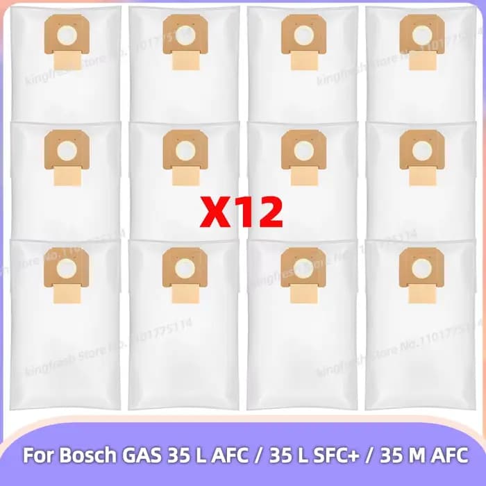 Sacs filtrants en tissu compatibles avec aspirateur Bosch GAS 35 L AFC / 35 M AFC / 35 L SFC+