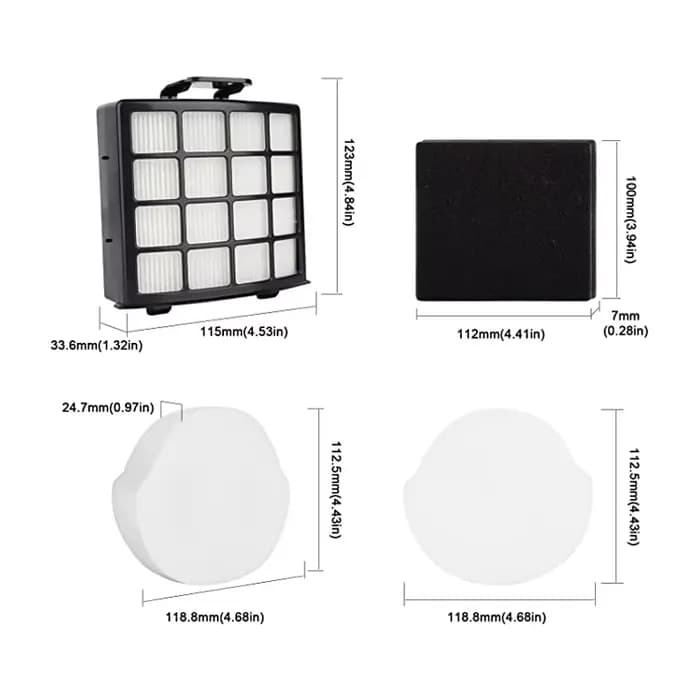 Jeu de filtres pour aspirateur vertical Shark NZ850 NZ860 AZ912 AZ913
