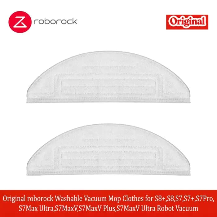 Chiffons lavables d'origine Roborock pour aspirateur robot S8+