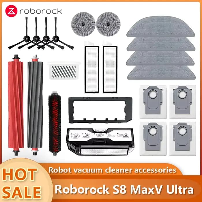 Accessoires pour aspirateur robot Roborock S8 MaxV Ultra : sac à poussière