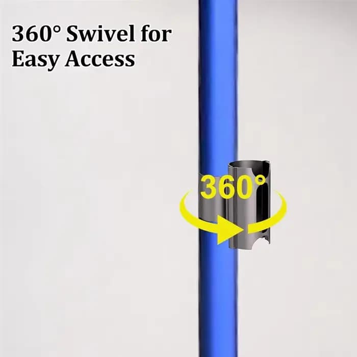 Support d'aspirateur pour Dyson V6 V7 V8 V10 V11 V15 G5 Installation sans effort 360 ° Clip pour outil rotatif