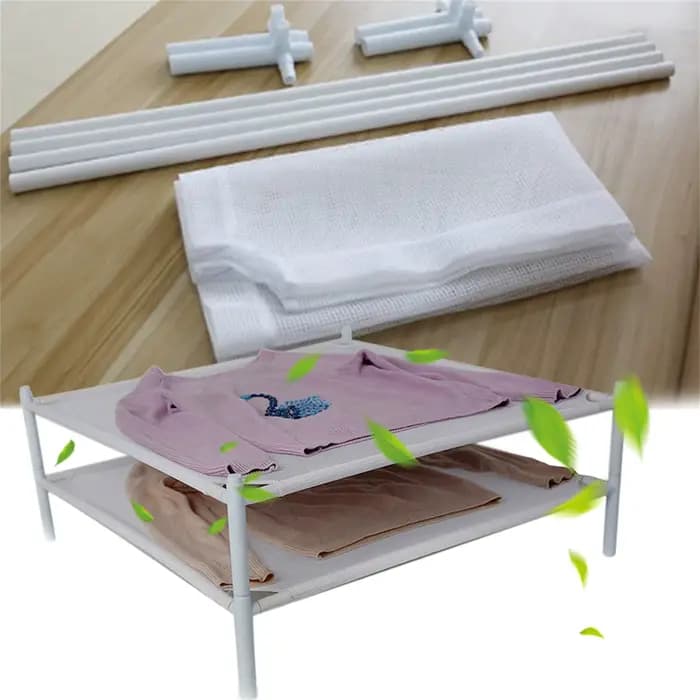 Séchoir à linge plat, stable et empilable
