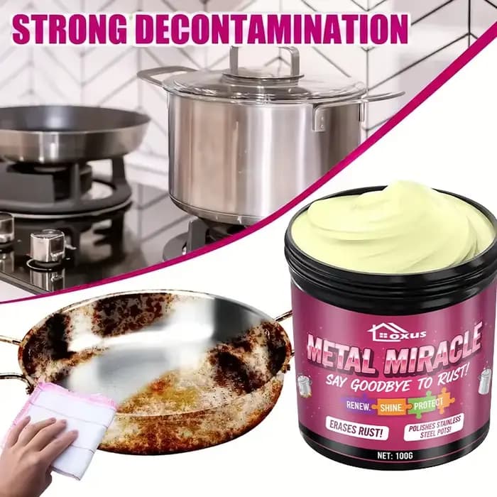 Pâte nettoyante puissante en acier inoxydable