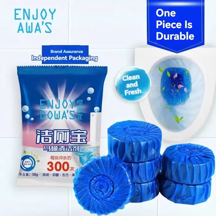 Paquet de 3/6/12 comprimés nettoyants pour cuvette de toilette