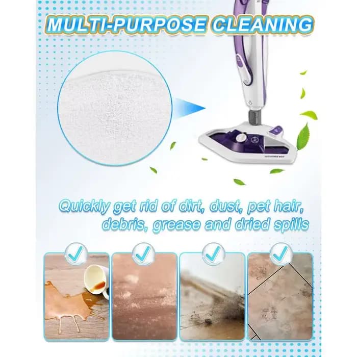 Tampons de serpillière en microfibre pour Polti Vaporetto SV420 Frescovapor