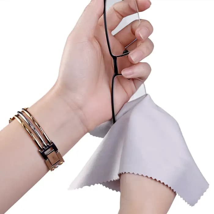 Lot de 10 chiffons de nettoyage en microfibre anti-rayures et antistatiques pour lunettes/téléphones/écrans d'ordinateur