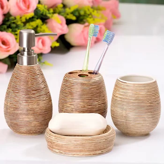 HOCeramic-Ensemble de bouteilles distributrices de shampoing