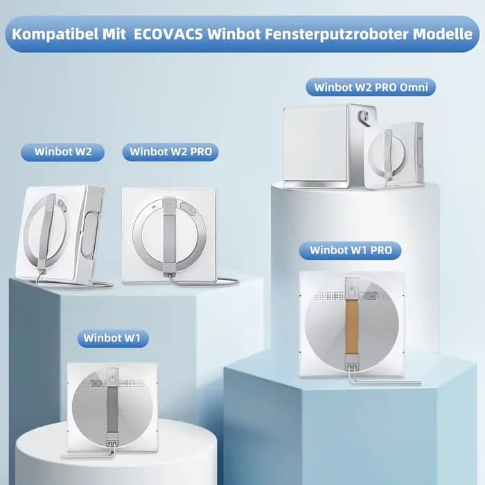 6 tampons de nettoyage pour robot nettoyeur de vitres ECOVACS Winbot W1/W1 Pro/W2