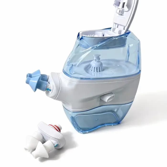 Irrigateur nasal électrique, 360 ° Nettoyage en profondeur de la cavité nasale, nettoyeur nasal électrique portable, soins quotidiens pour la santé nasale