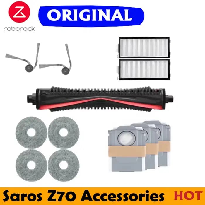 Accessoires Roborock Saros Z70 pour robot aspirateur : pièces de rechange originales neuves
