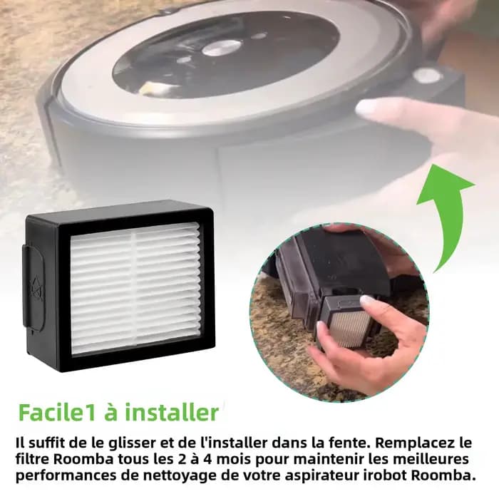 Filtre haute efficacité pour aspirateurs robots iRobot Roomba evo, i,e Series:E5 E6 E7 i1 i3 i4 i5 i6 i7 i8 e, i, série