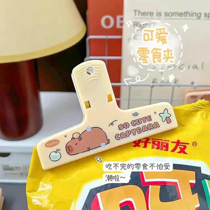 Clips de reliure Capybara, papiers Kawaii, fichiers, Documents, billets, marque-pages, support de Page d'index, fournitures de reliure de bureau