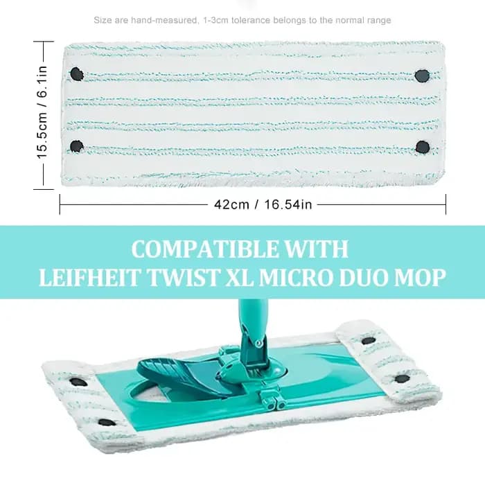 Serpillière plate de remplacement pour support Leifheit