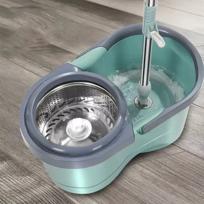 Serpillière automatique avec seau et brosse rotative