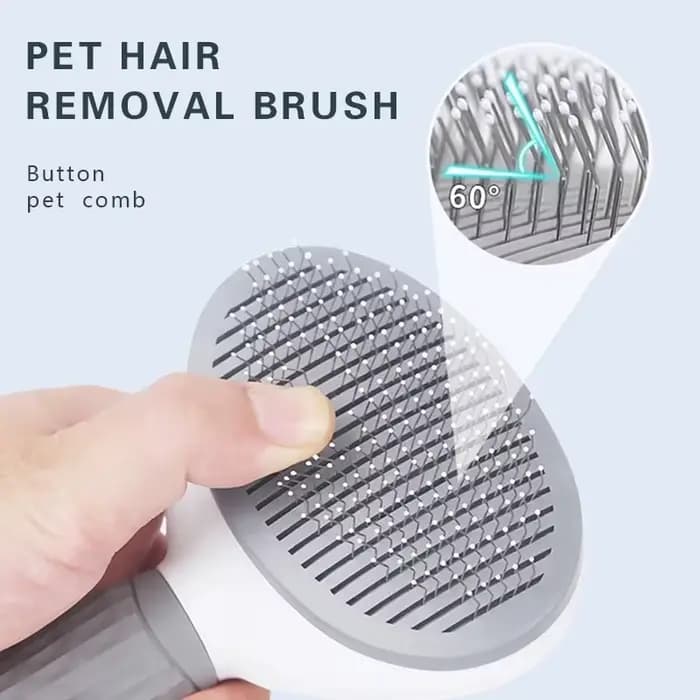 Brosse autonettoyante pour animaux de compagnie, peigne pour chiens et chats, accessoire de toilettage pour chiots et chatons
