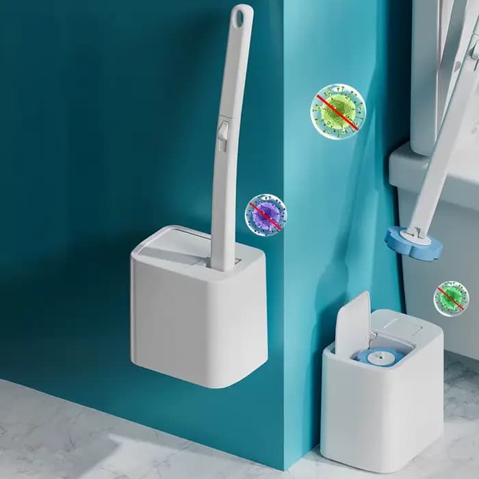 Brosse de Toilette Murale à Long Manche