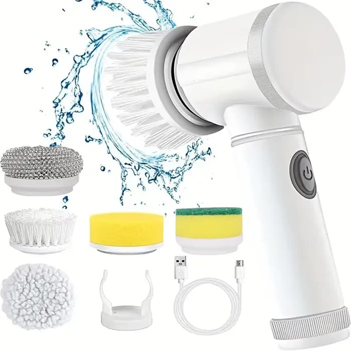 Brosse à récurer électrique 5 en 1