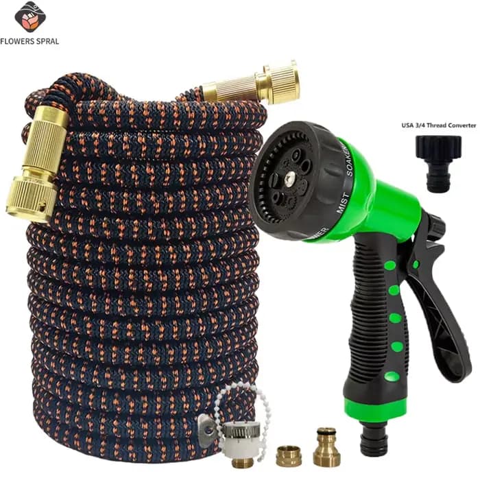 Pistolet de lavage de voiture haute pression 7 fonctions avec tuyau d'extension flexible pour nettoyage