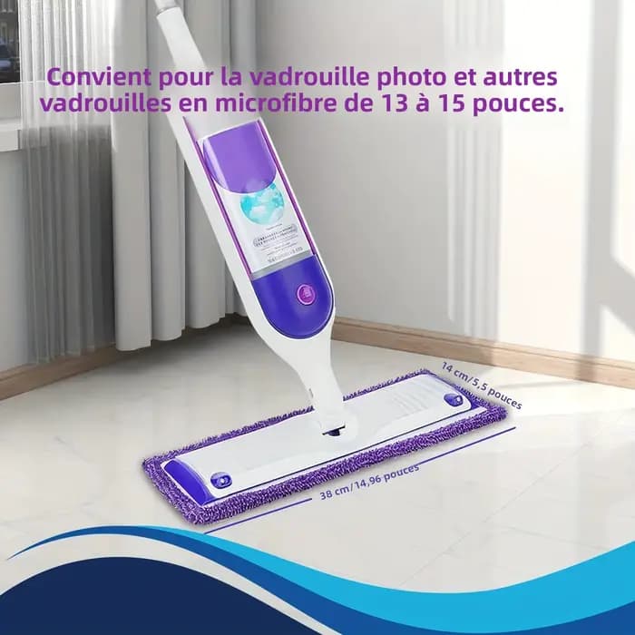 Tampons de vadrouille réutilisables en microfibre pour Swiffer PowerMop