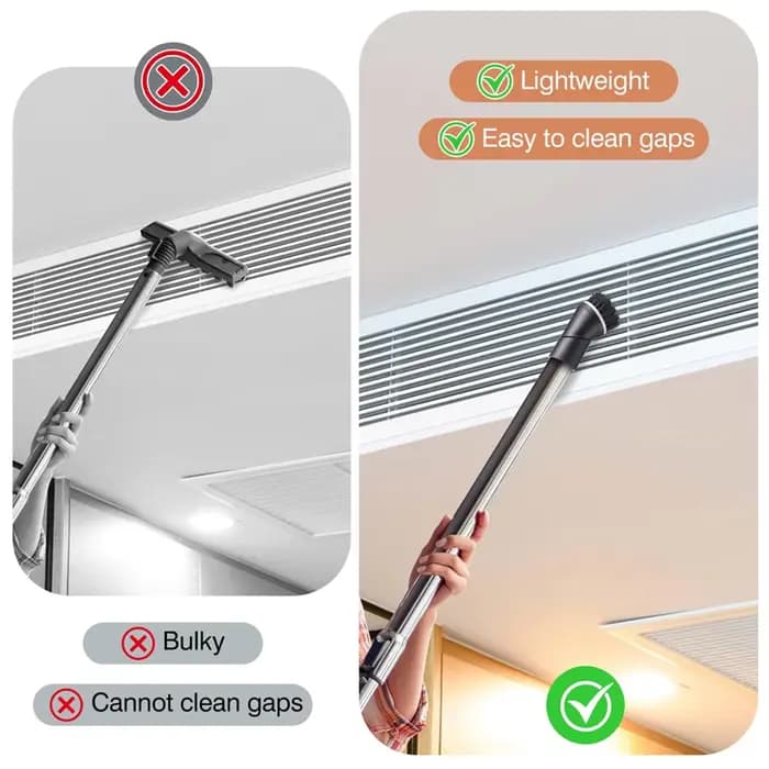 Paquet de 2 brosses à poussière pour aspirateur compatibles avec les séries Miele C et S