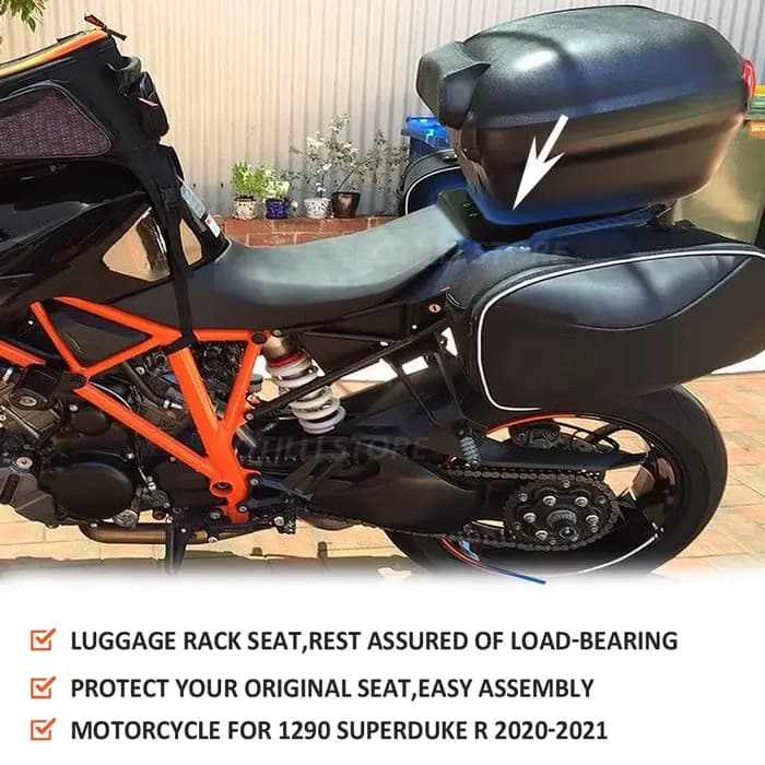 Bagages arrière de moto pour 1290 Super Duke R, accessoires de moto, T1 Cargo T1, Smile Duke R 1290 2020