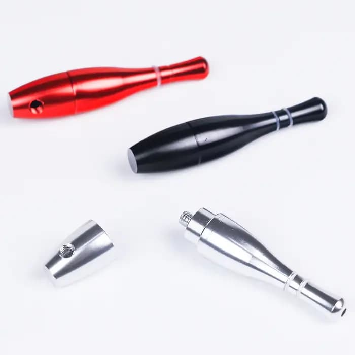 Accessoire pour fumer en forme de boule de Bowling, cadeau de vacances Portable en métal détachable